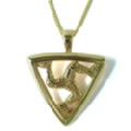 Gold Triangle Manx Pendant