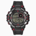 Mens Black and Red Digital Watch